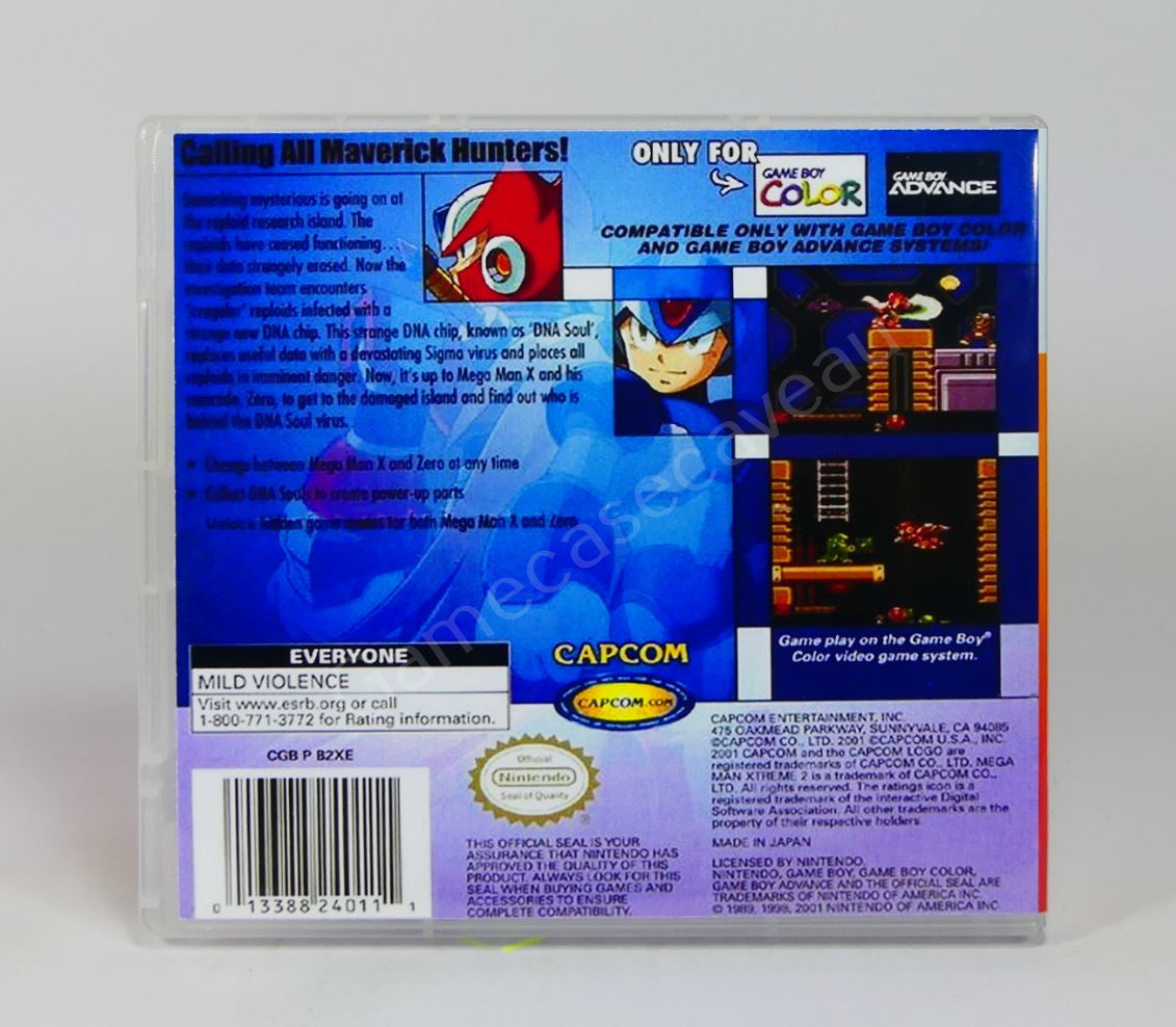 Megaman Xtreme 2 - GBC Replacement Case