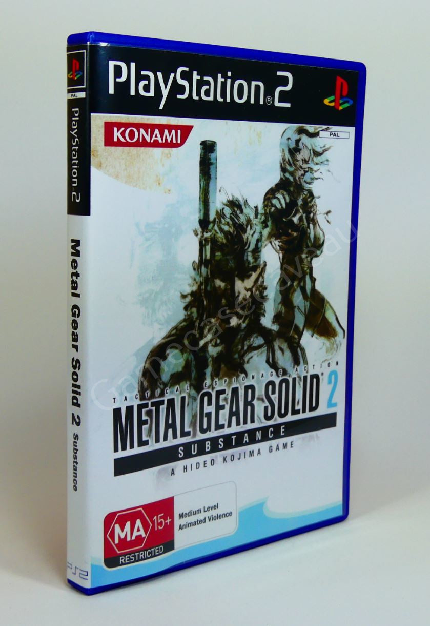 Metal Gear Solid 2 Substance - PS2 Replacement Case – GameCaseCaveAU