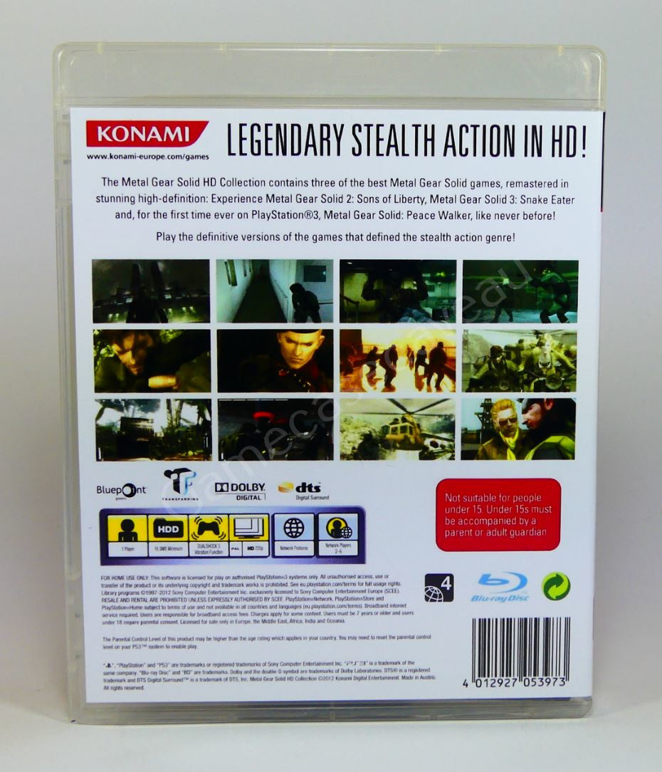 Metal Gear Solid HD Collection - PS3 Replacement Case