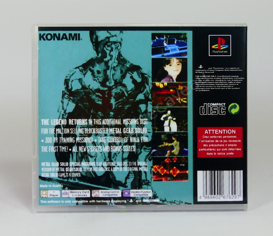 Metal Gear Solid Special Missions - PS1 Replacement Case