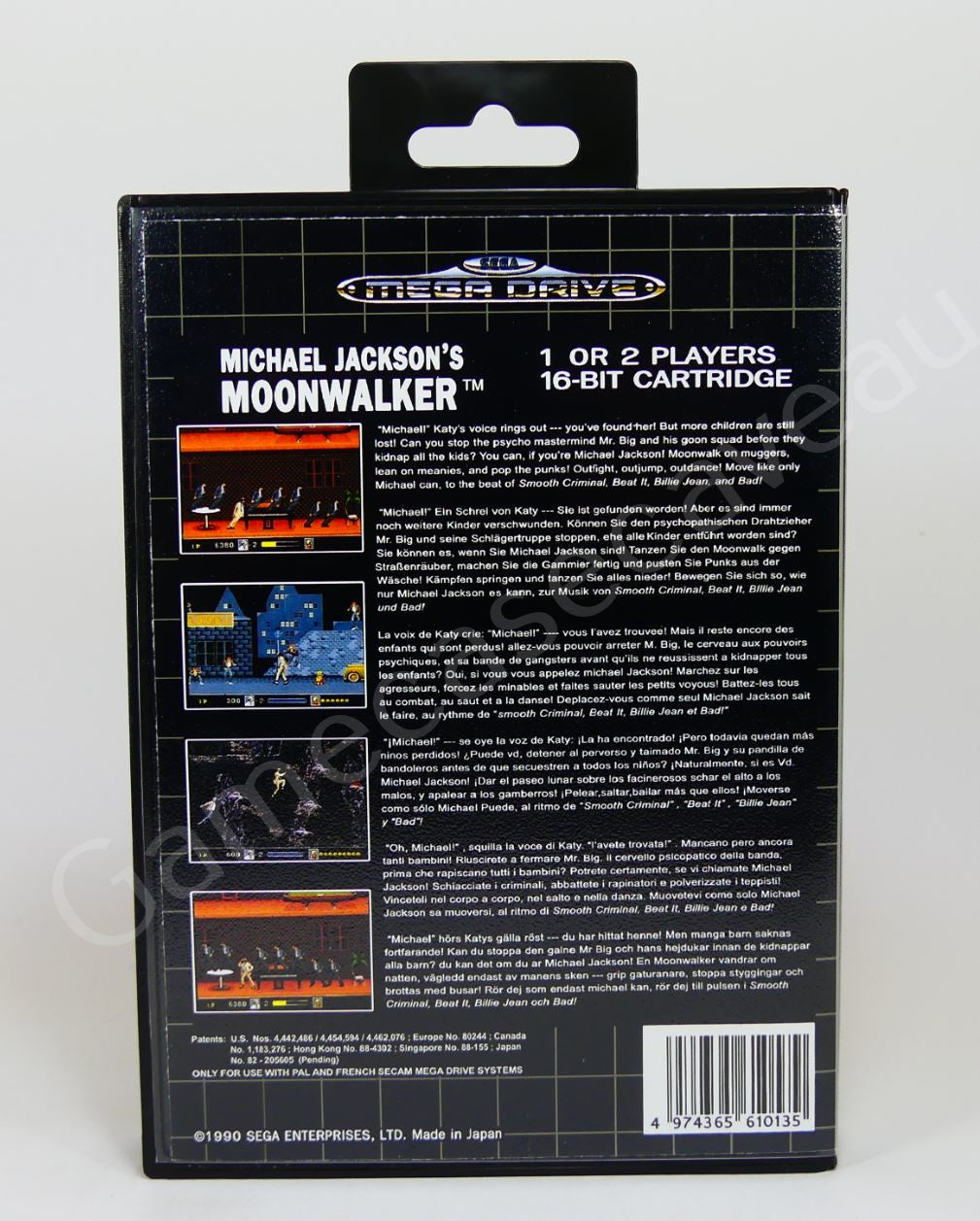 Michael Jacksons Moonwalker - SMD Replacement Case