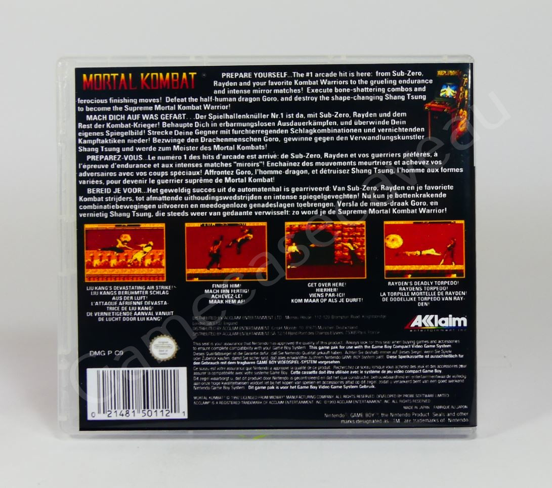 Mortal Kombat - GB Replacement Case