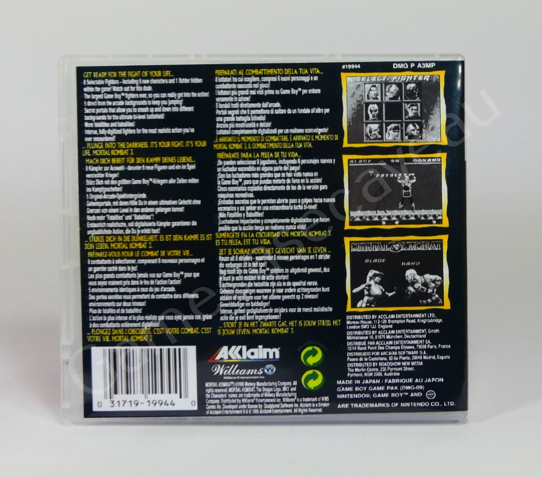 Mortal Kombat 3 - GB Replacement Case