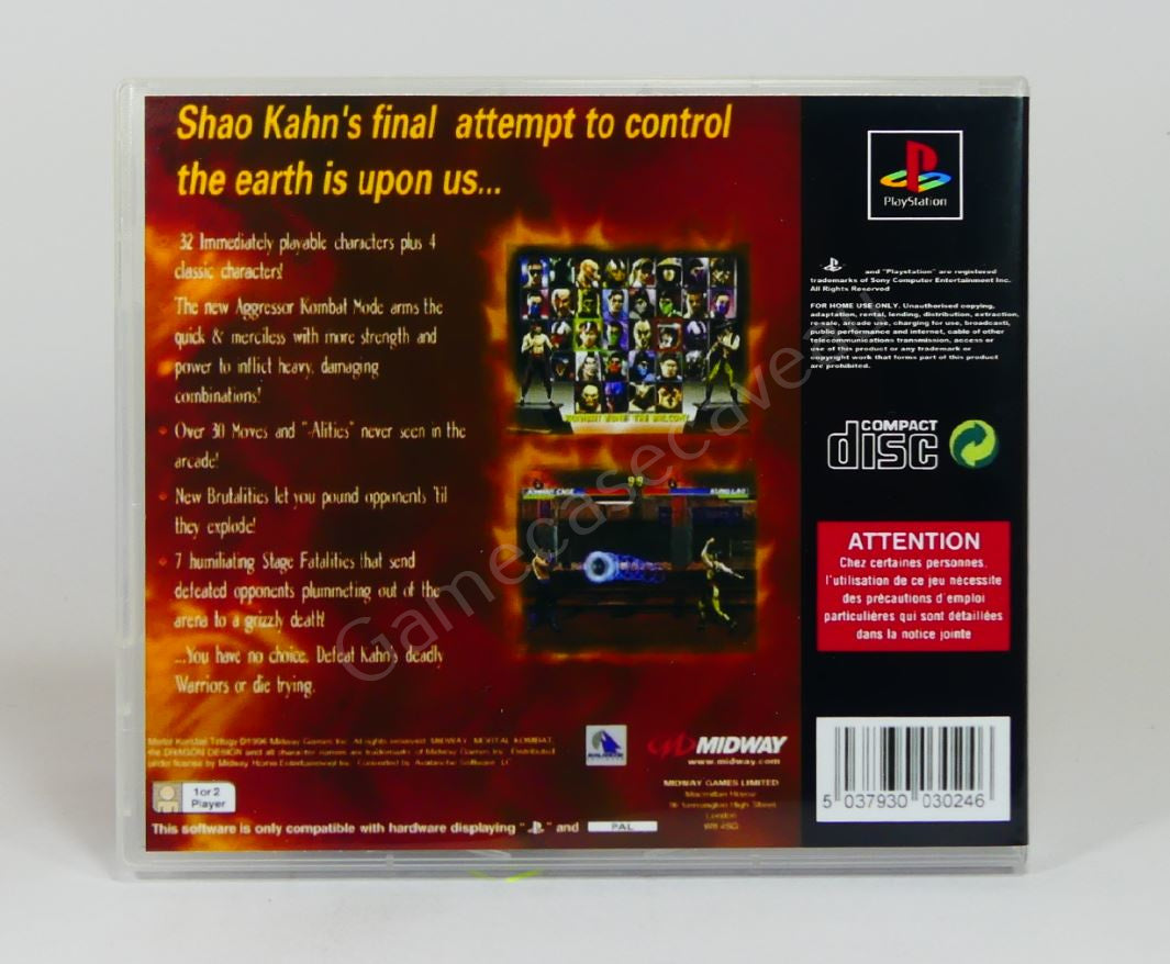 Mortal Kombat Trilogy - PS1 Replacement Case
