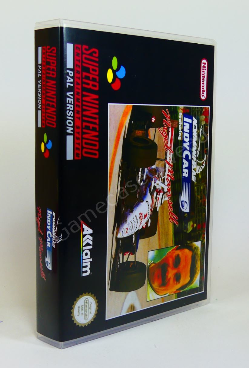 Newman Haas Indy Car ft Nigel Mansell - SNES Replacement Case