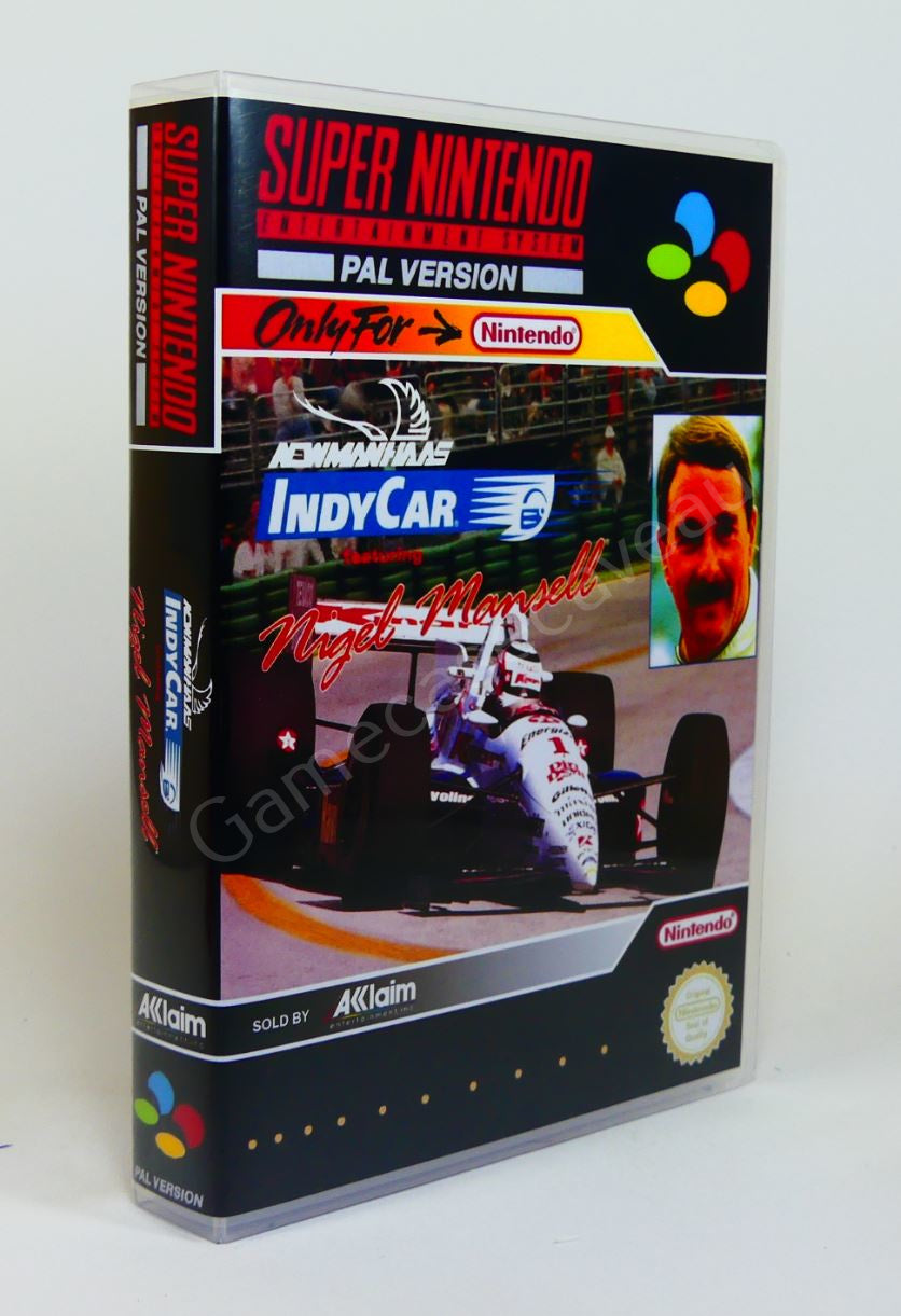 Newman Haas Indy Car ft Nigel Mansell - SNES Replacement Case