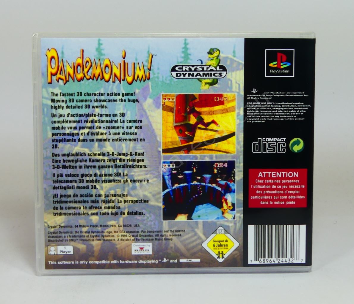 Pandemonium - PS1 Replacement Case