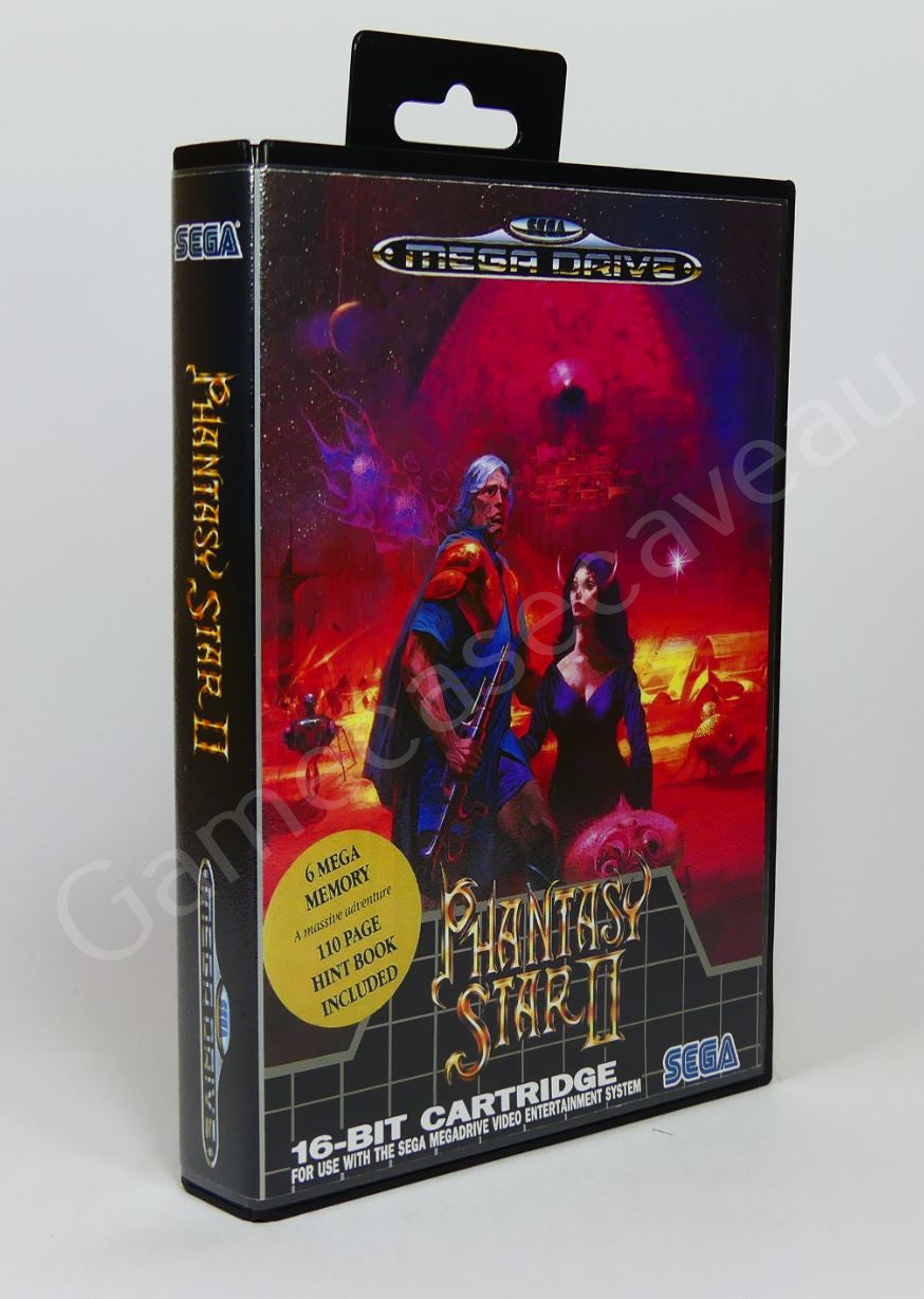 Phantasy Star II - SMD Replacement Case