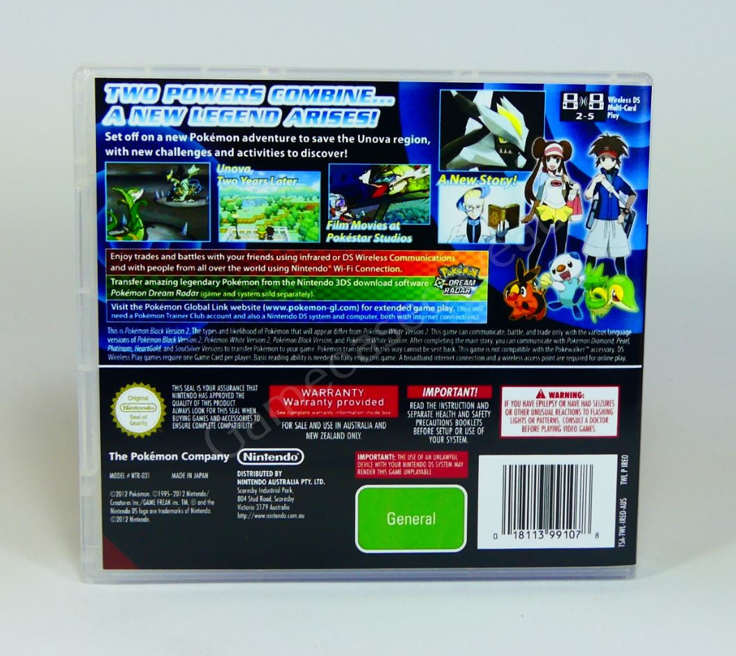 Pokemon Black 2 - DS Replacement Case
