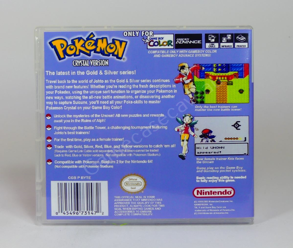 Pokemon Crystal - GBC Replacement Case