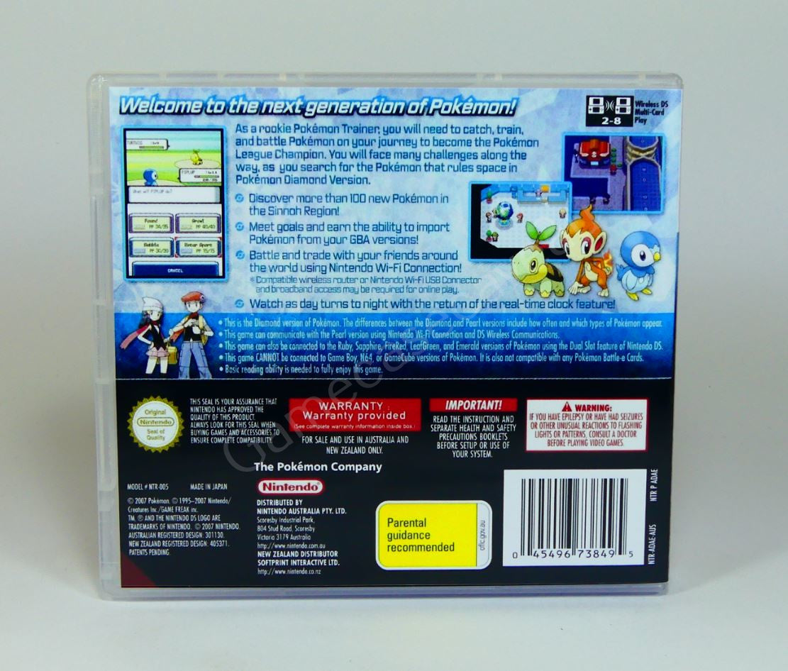 Pokemon Diamond - DS Replacement Case