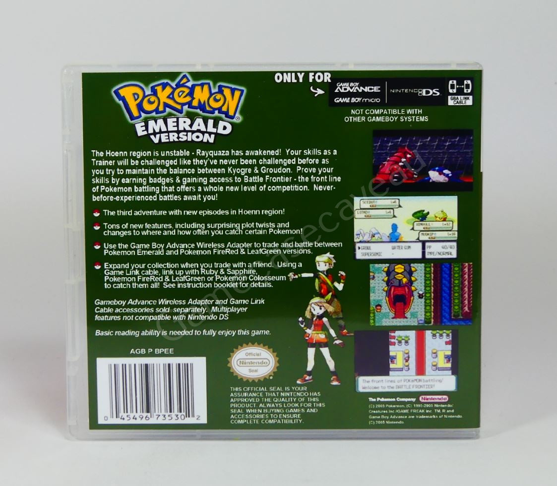 Pokemon Emerald - GBA Replacement Case