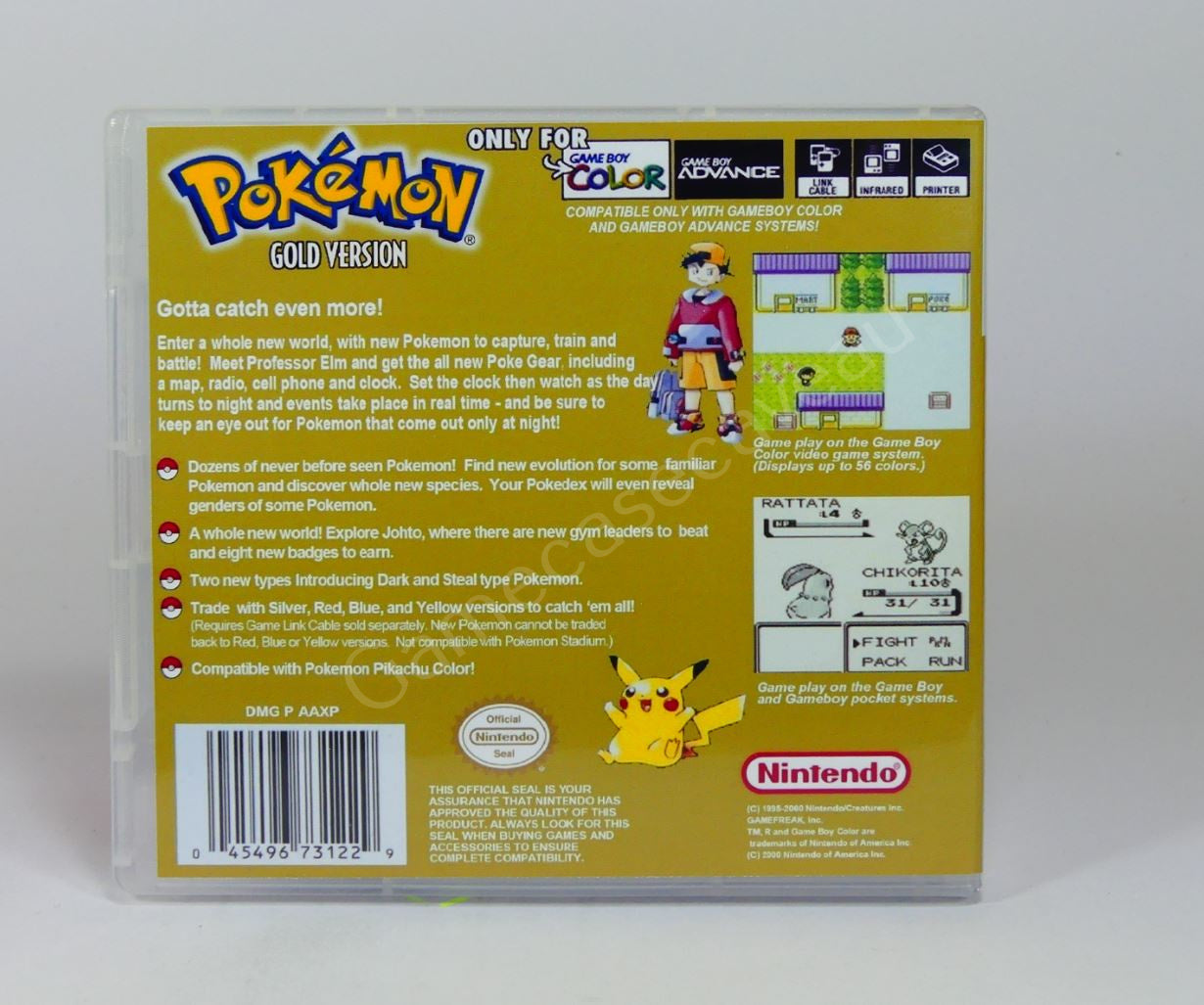 Pokemon Gold - GBC Replacement Case