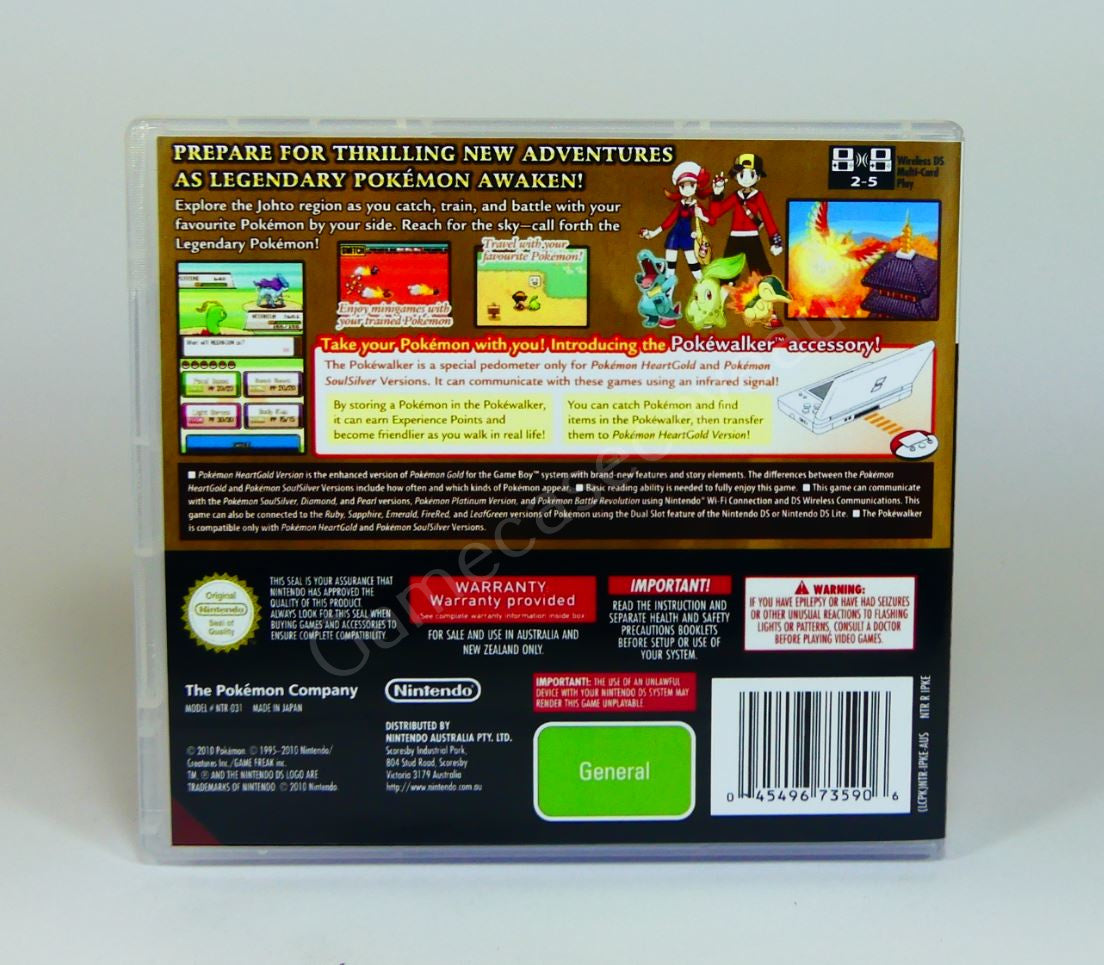 Pokemon Heart Gold - DS Replacement Case