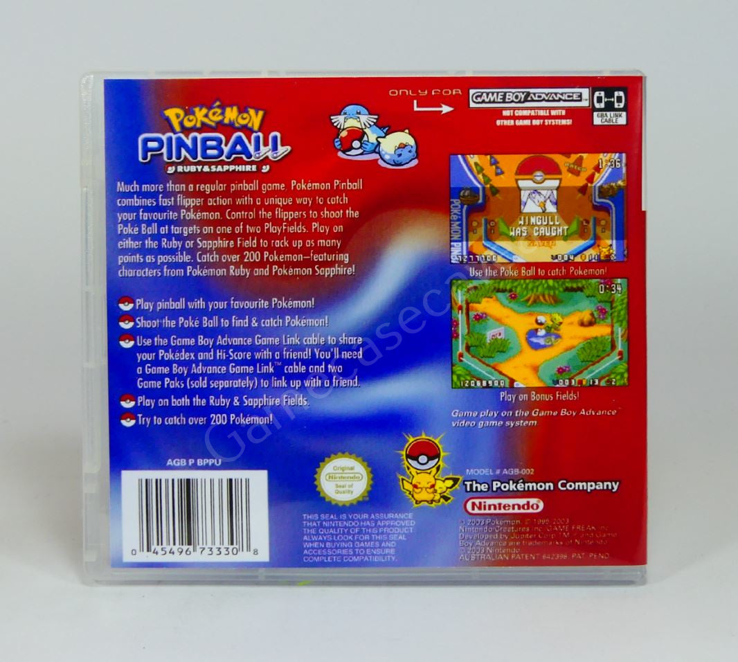 Pokemon Pinball Ruby & Sapphire - GBA Replacement Case