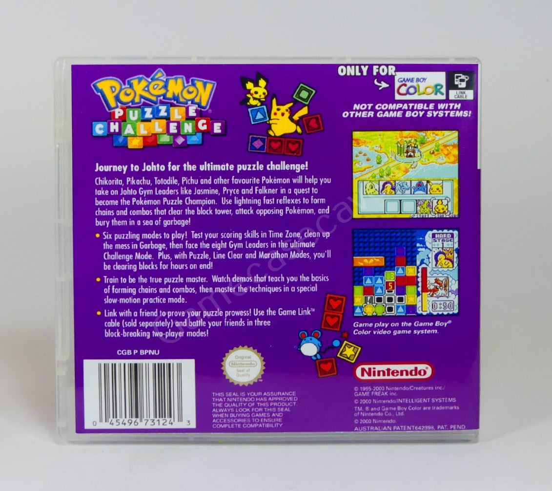 Pokemon Puzzle Challenge - GBC Replacement Case