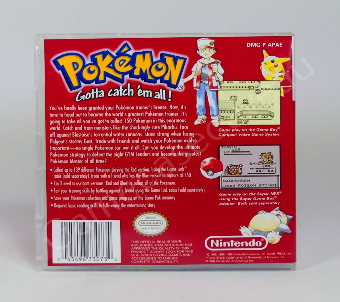 Pokemon Red - GB Replacement Case