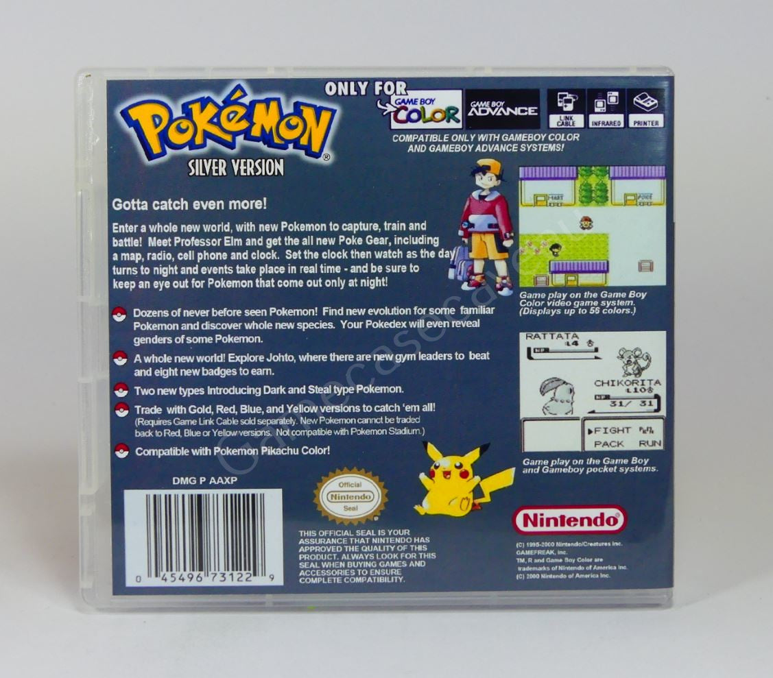Pokemon Silver - GBC Replacement Case
