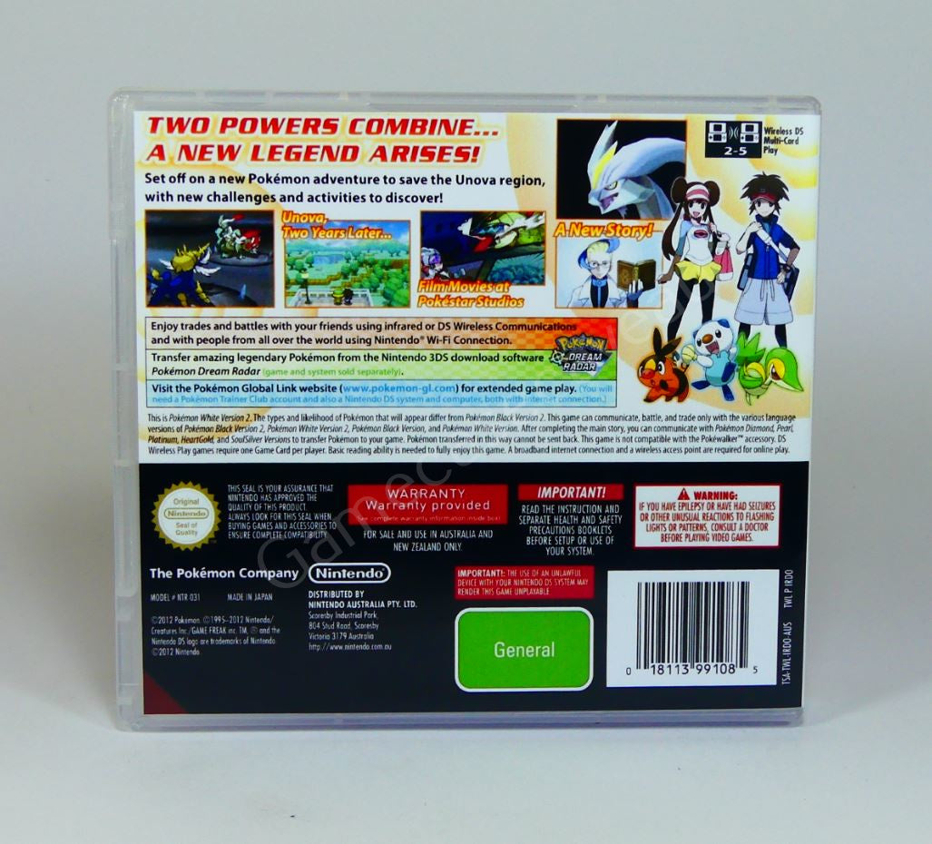 Pokemon White 2 - DS Replacement Case