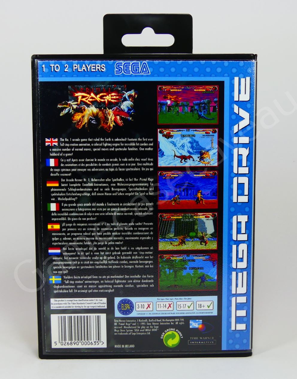 Primal Rage - SMD Replacement Case