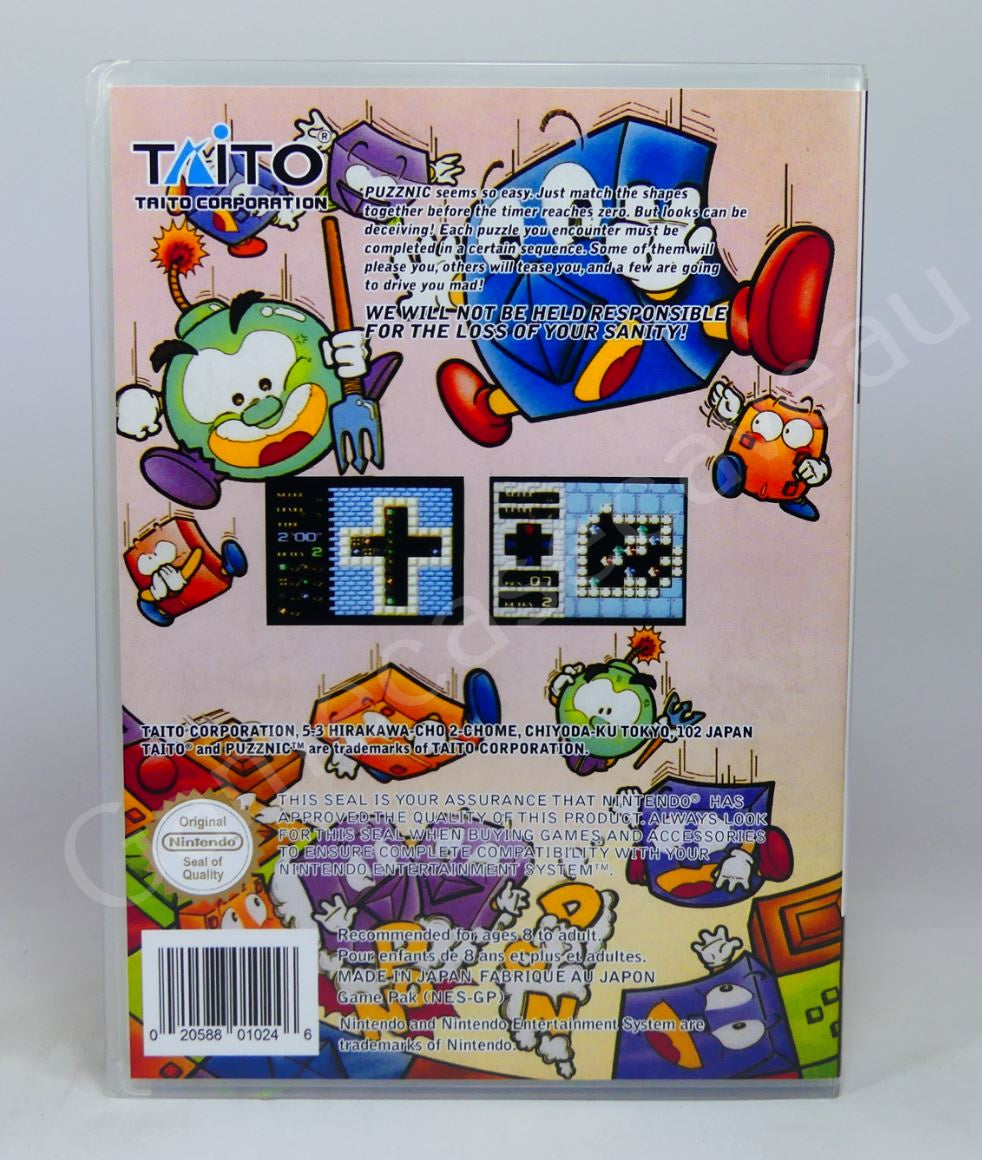 Puzznic - NES Replacement Case