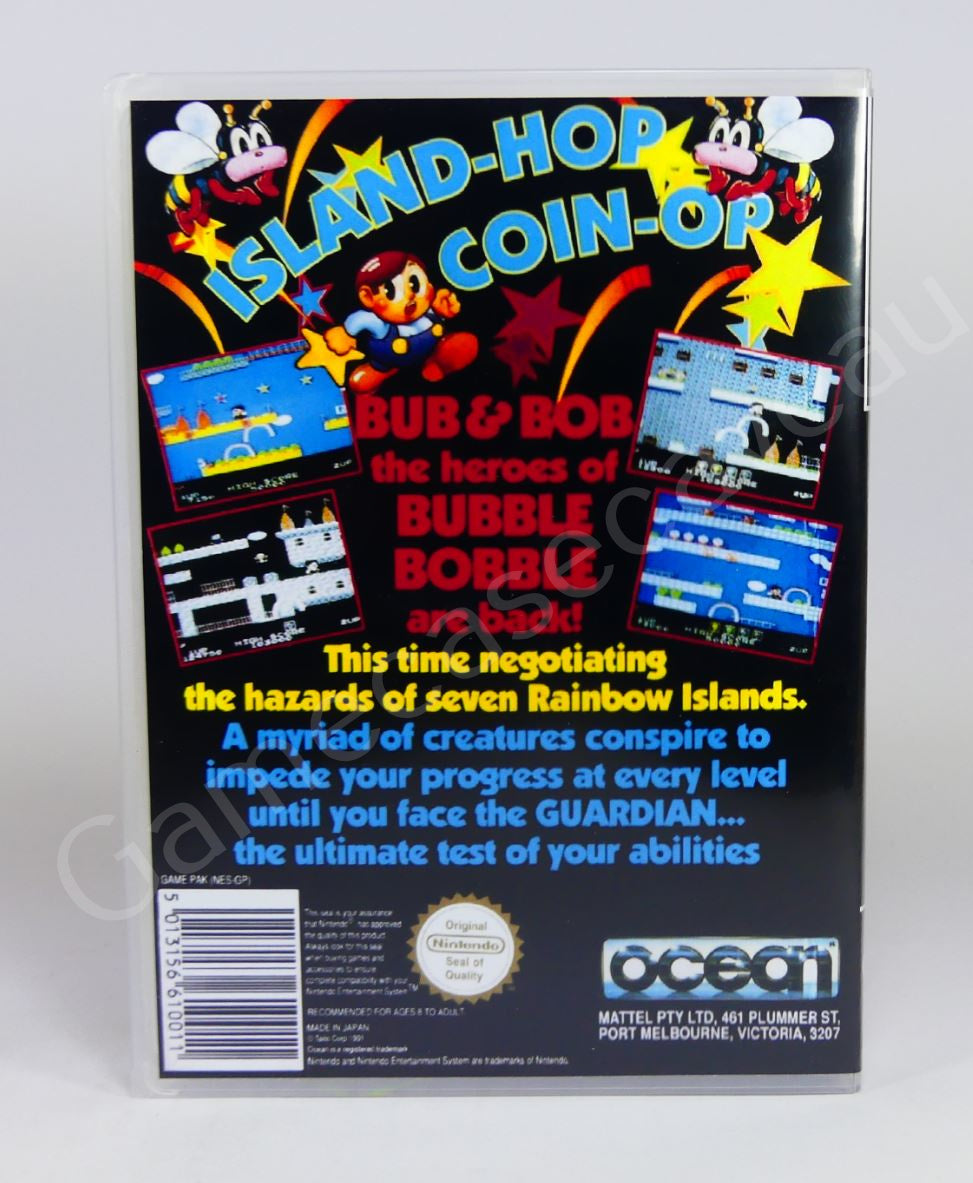 Rainbow Islands Bubble Bobble 2 - NES Replacement Case