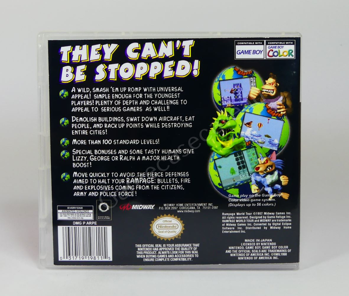 Rampage World Tour - GBC Replacement Case