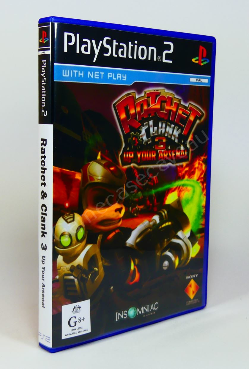 Ratchet & Clank 3 Up Your Arsenal - PS2 Replacement Case – GameCaseCaveAU