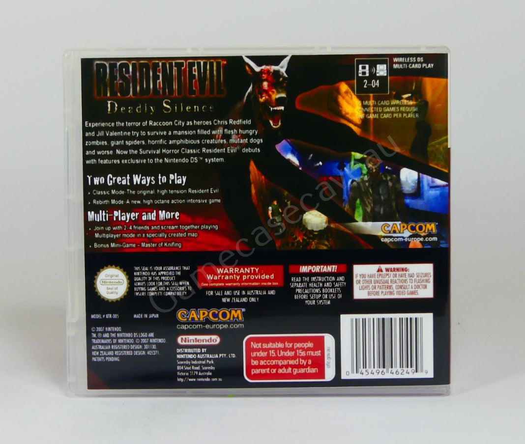 Resident Evil Deadly Silence - DS Replacement Case