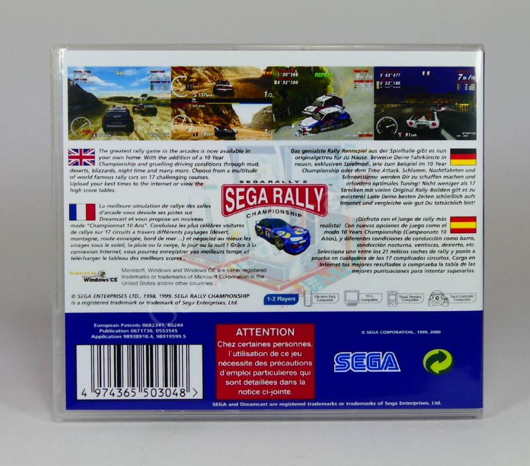 Sega Rally 2 - DC Replacement Case