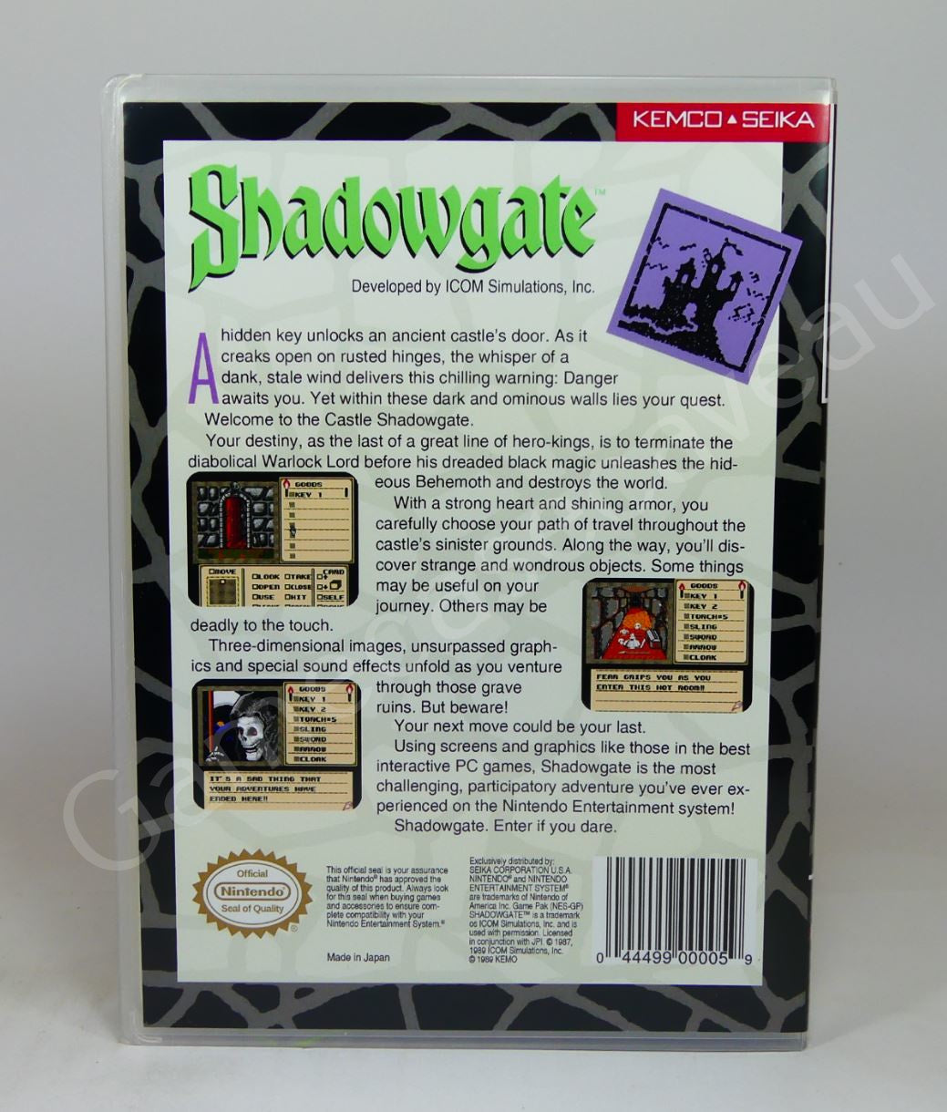 Shadowgate - NES Replacement Case
