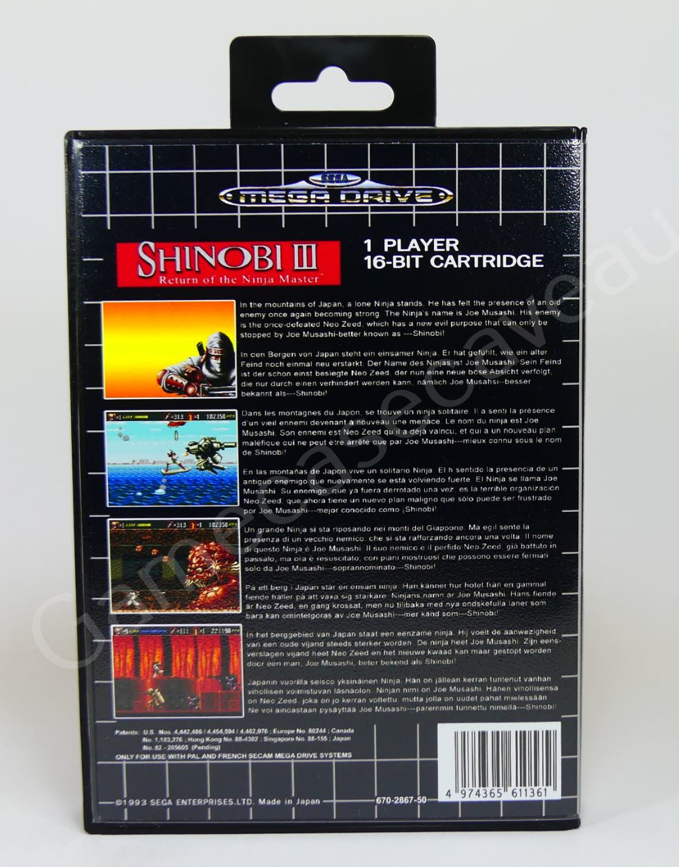 Shinobi III - SMD Replacement Case