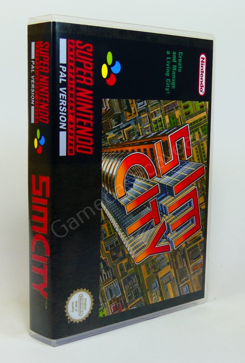 Sim City - SNES Replacement Case