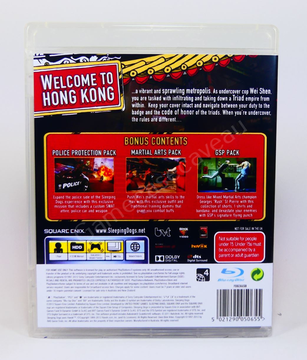 Sleeping Dogs - PS3 Replacement Case