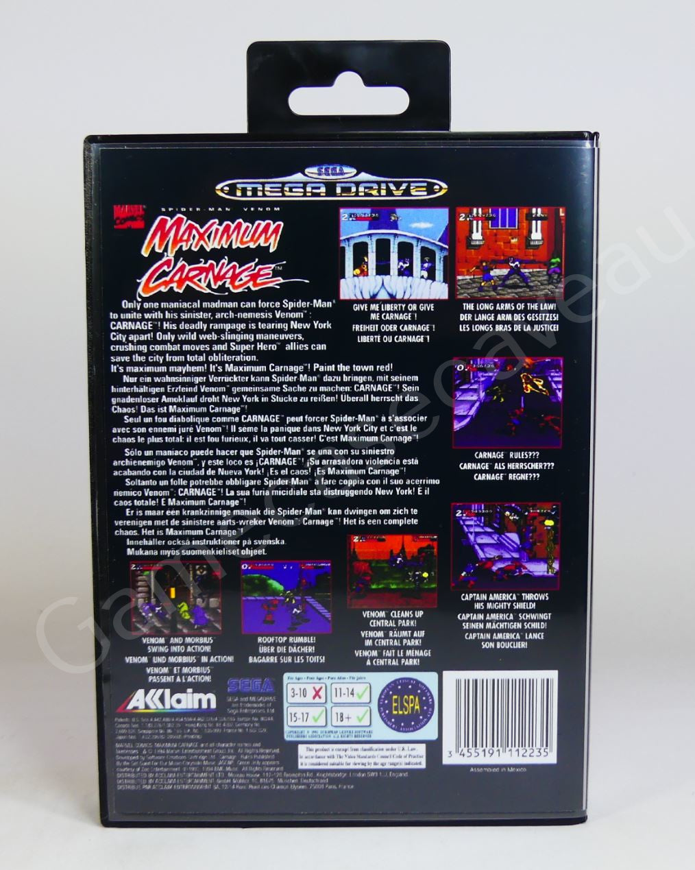 Spiderman Venom Maximum Carnage - SMD Replacement Case