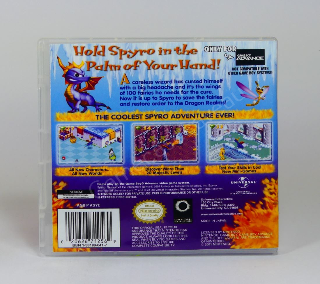 Spyro Season of Ice - GBA Replacement Case