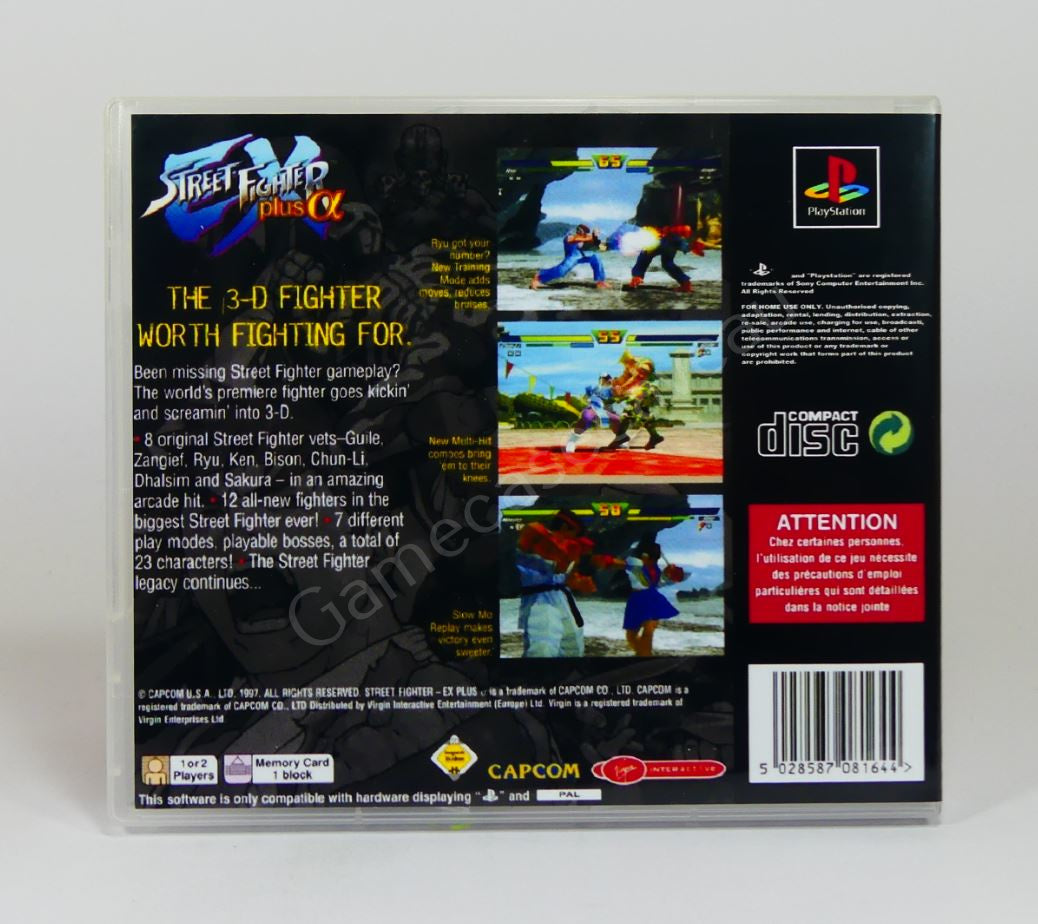 Street Fighter EX Plus Alpha - PS1 Replacement Case