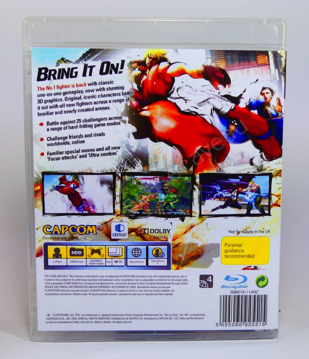 Street Fighter IV - PS3 Replacement Case