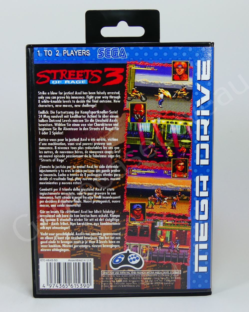 Streets of Rage 3 - SMD Replacement Case