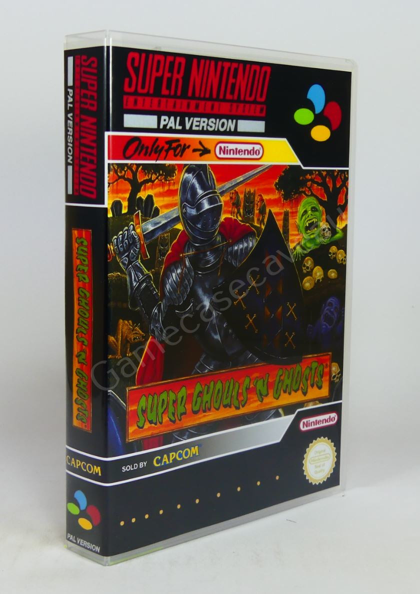 Super Ghouls 'n Ghosts - SNES Replacement Case
