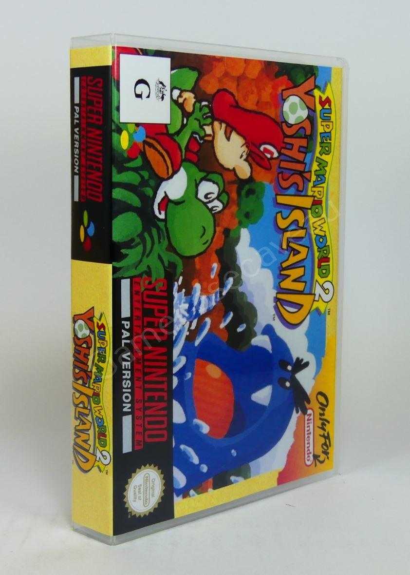 Super Mario World 2 Yoshi's Island - SNES Replacement Case