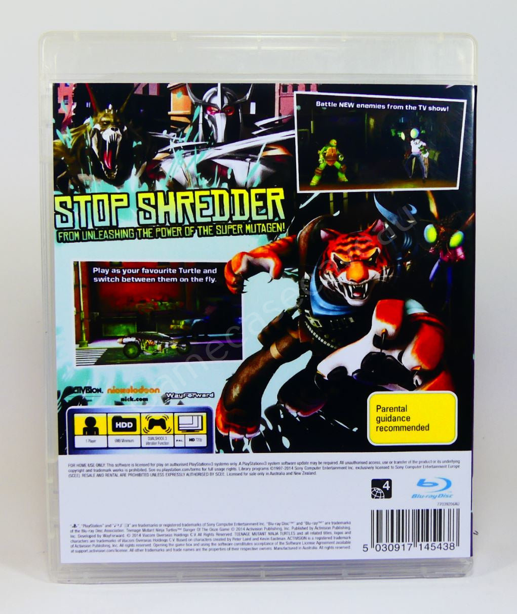 TMNT Danger of the Ooze - PS3 Replacement Case