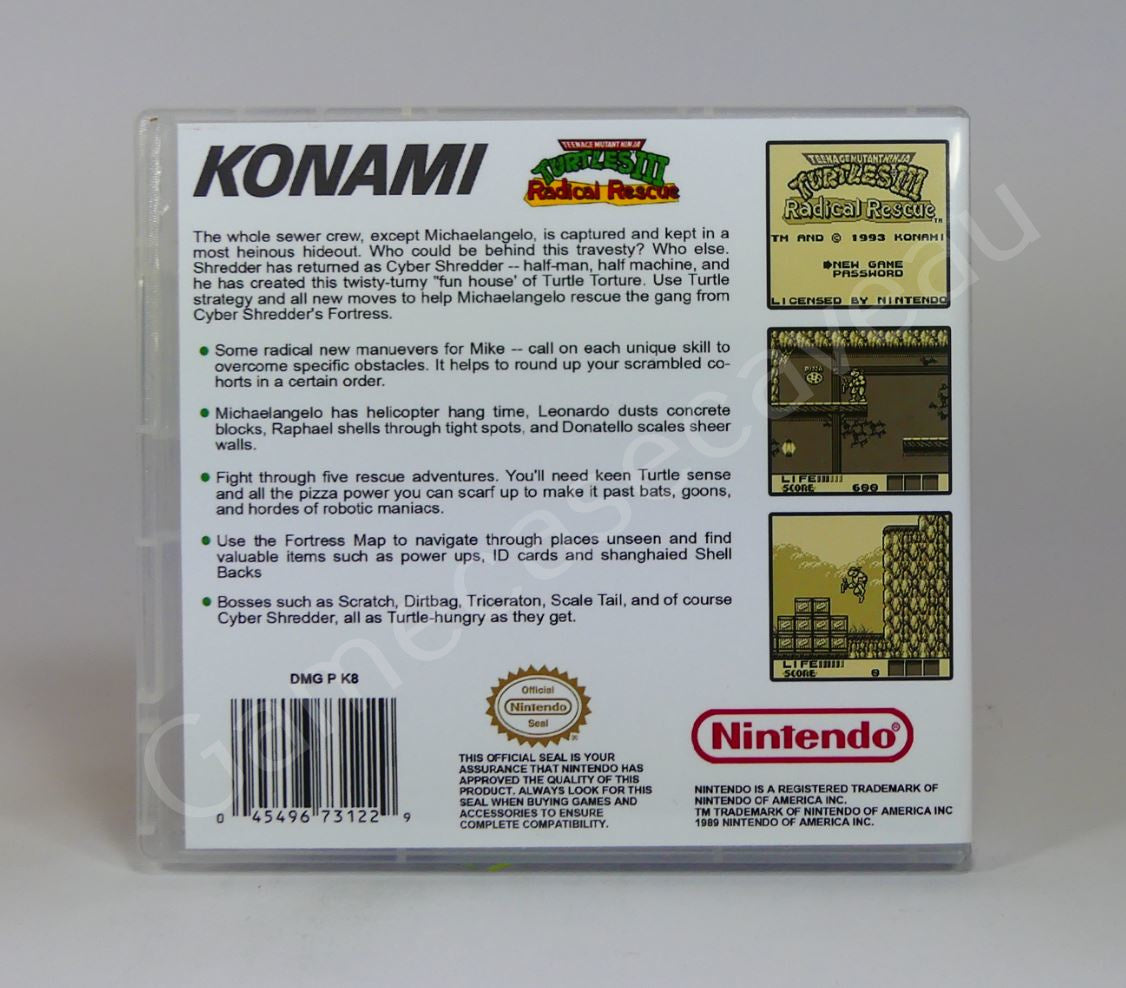TMNT III Radical Rescue - GB Replacement Case