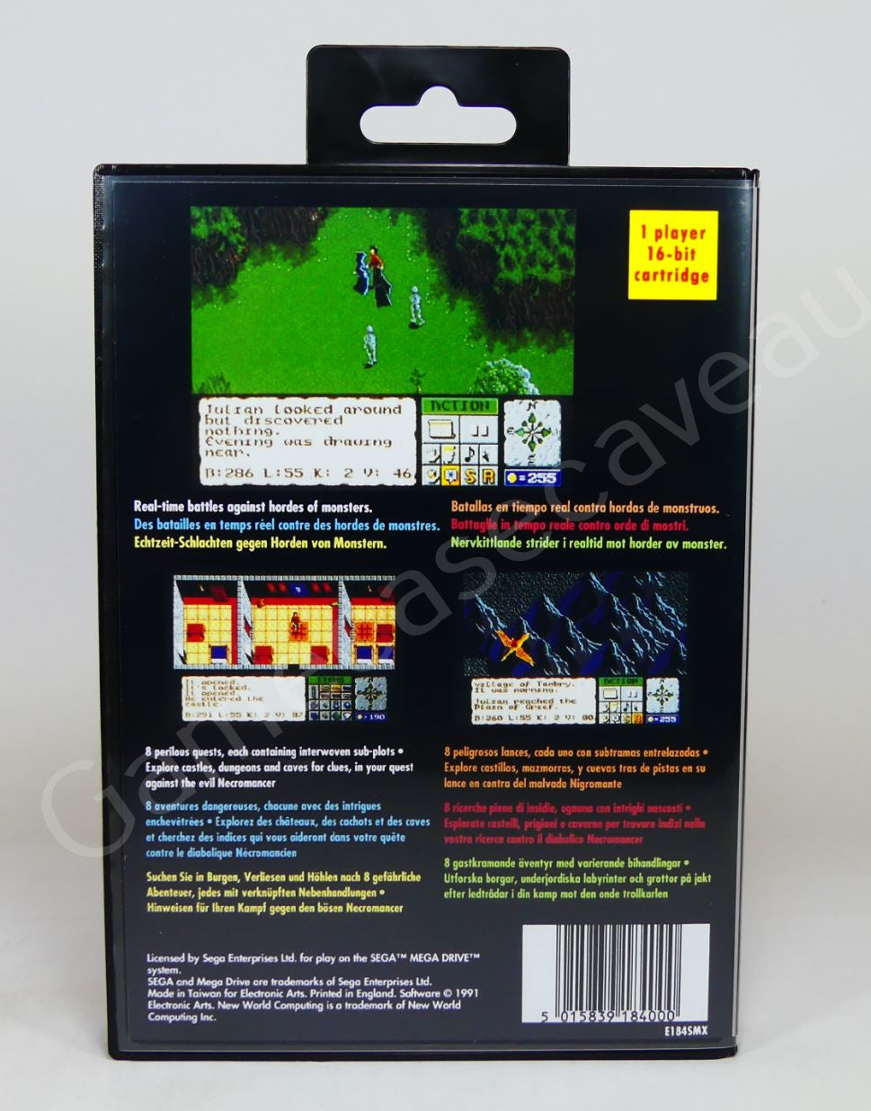 The Faery Tale Adventure - SMD Replacement Case