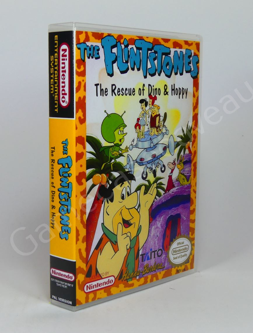 The Flintstone the Rescue of Dino & Hoppy - NES Replacement Case