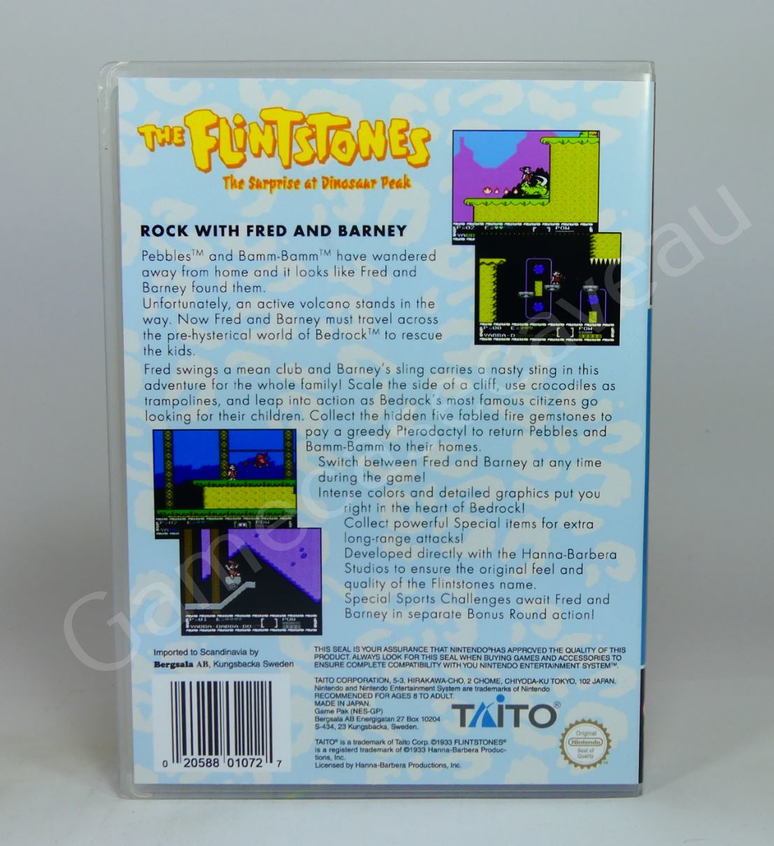 The Flintstone the Surprise at Dinosaur Peak - NES Replacement Case