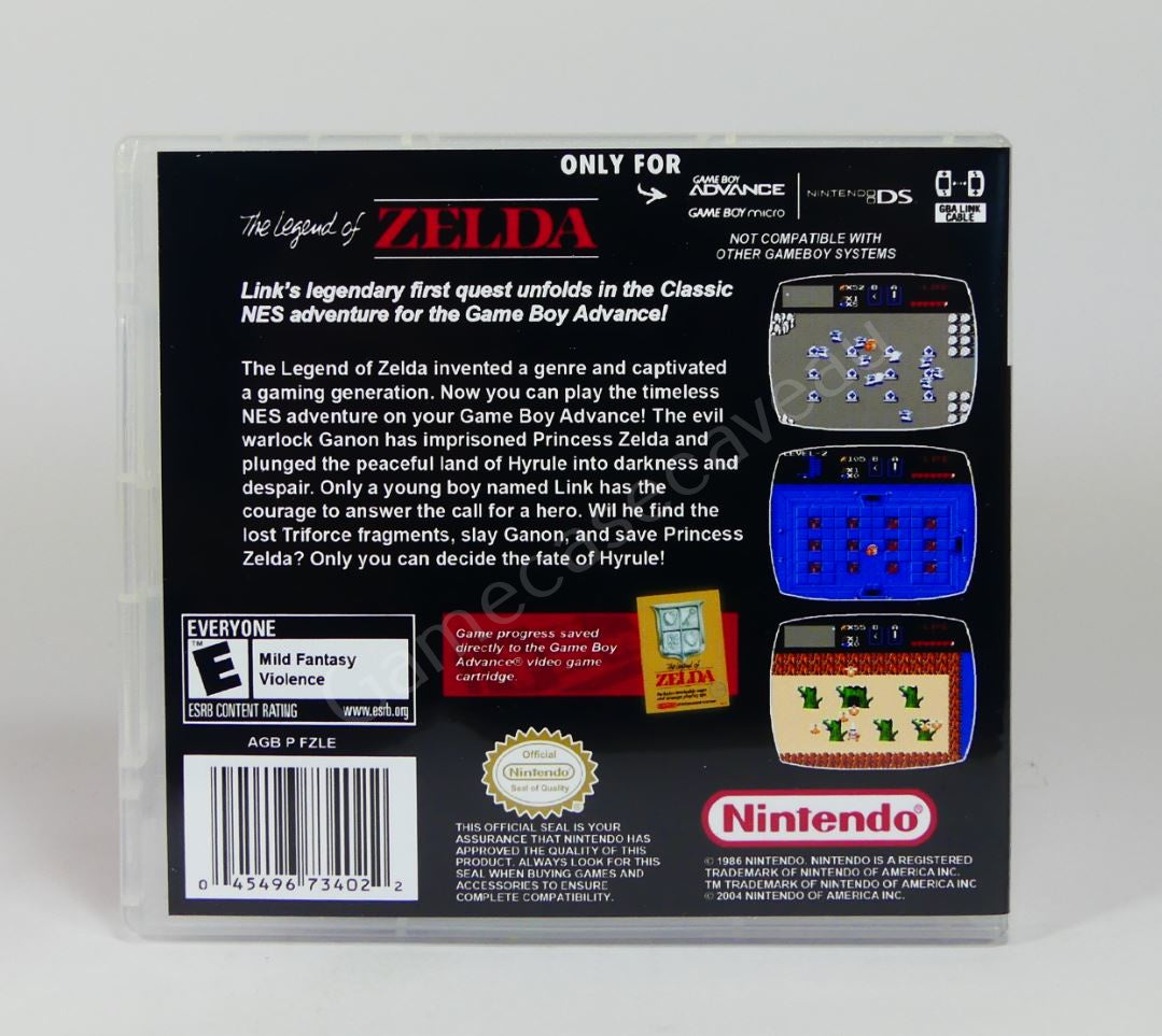 The Legend of Zelda Classic - GBA Replacement Case