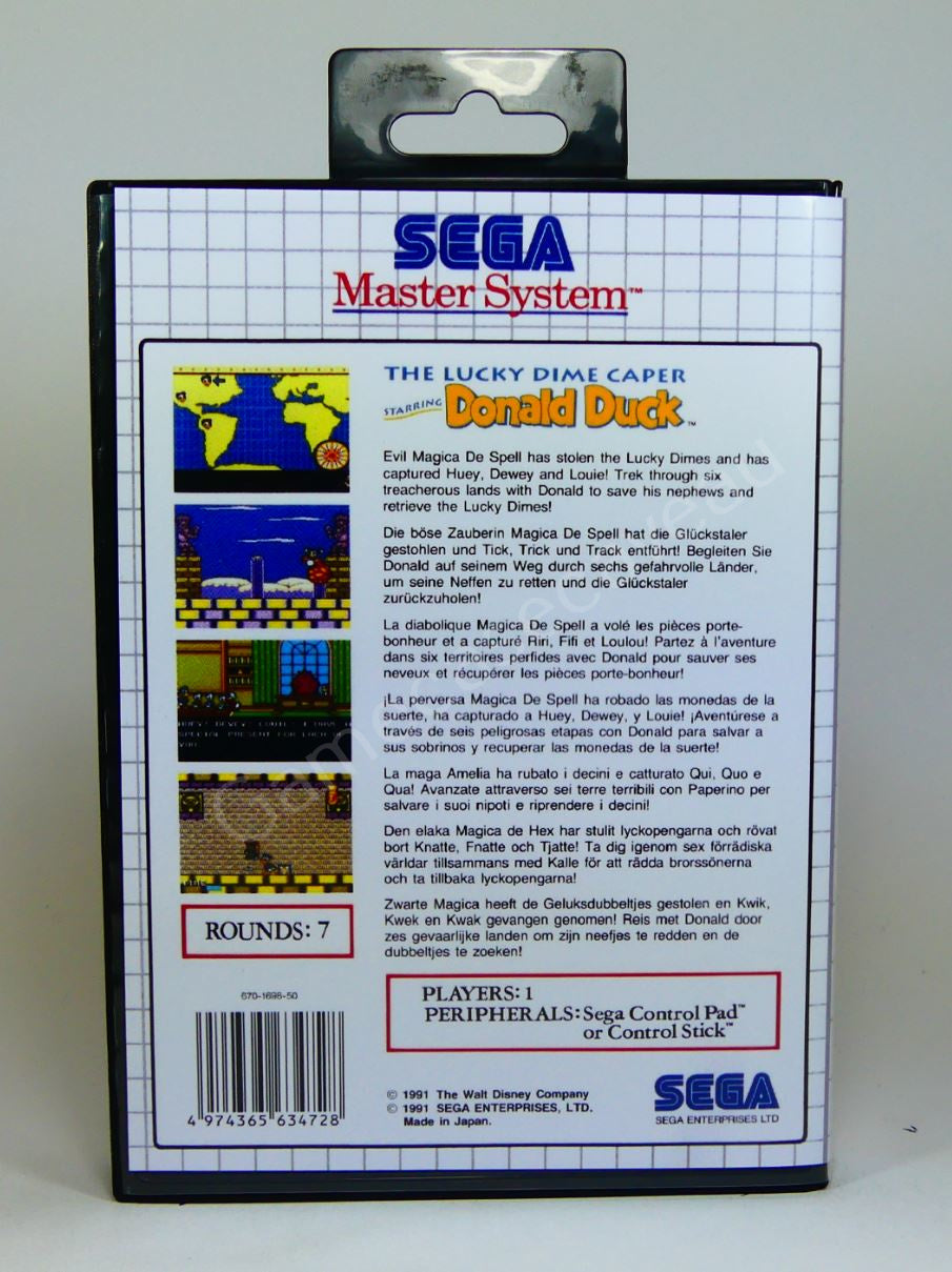 The Lucky Dime Caper Starring Donald Duck - SMS Replacement Case