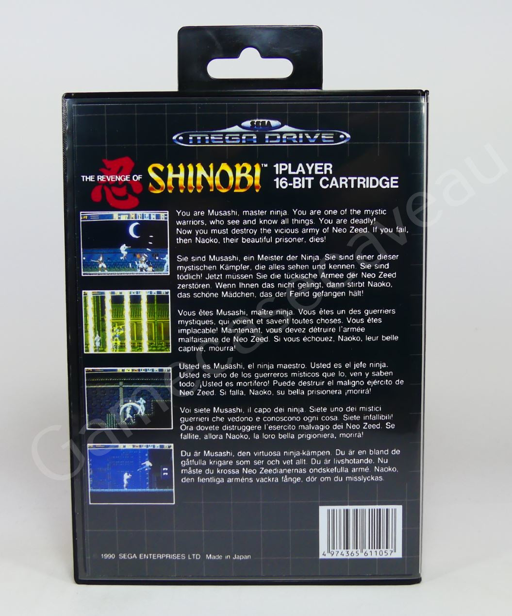 The Revenge of Shinobi - SMD Replacement Case