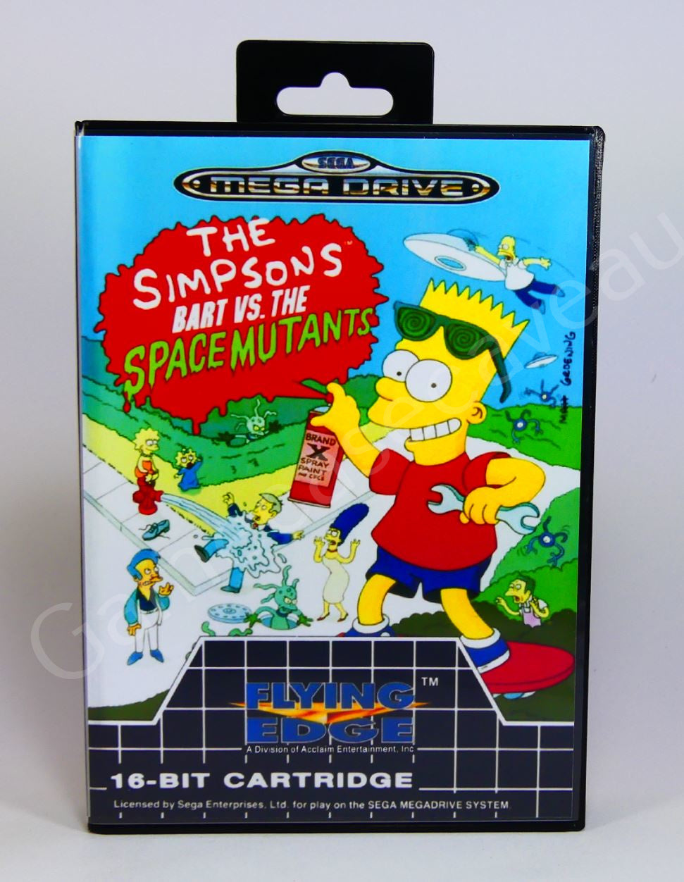 The Simpsons Bart vs The Space Mutants - SMD Replacement Case